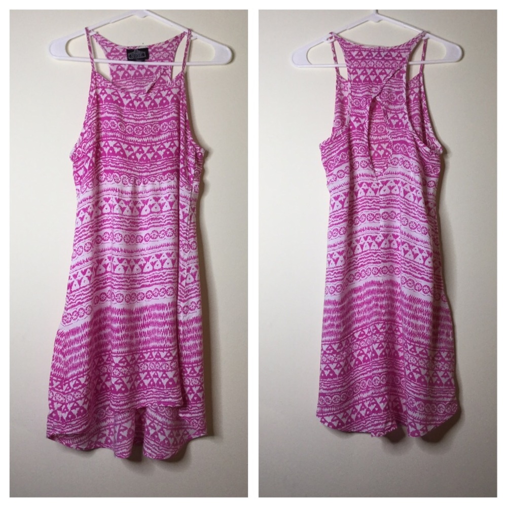 Print Summer Hi Low Dress